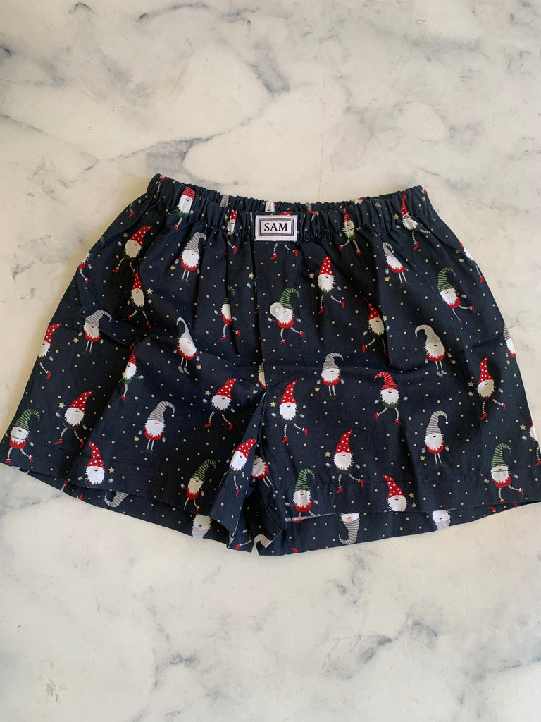 Navy naughty elf  boys boxers 3-4 year - Love Sam
