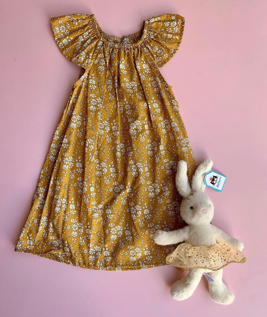 Liberty Mustard Capel Dress - Love Sam