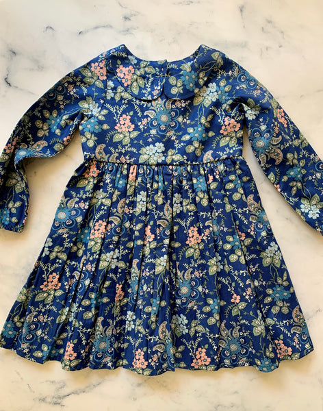 Blue Floral long sleeve dress - Love Sam