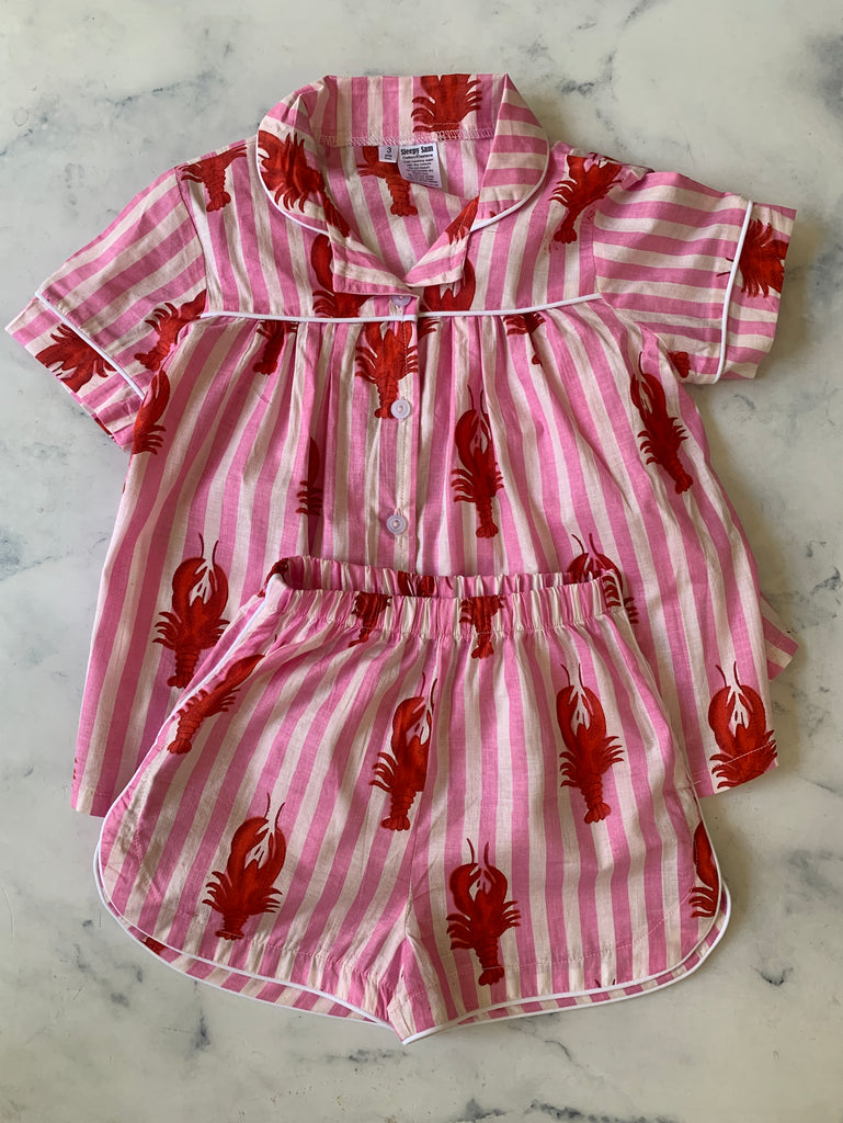 Pink Lobster Pyjamas - Love Sam