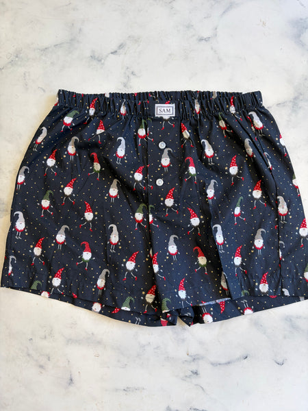 Christmas Men's boxers Navy Naughty elf small - Love Sam