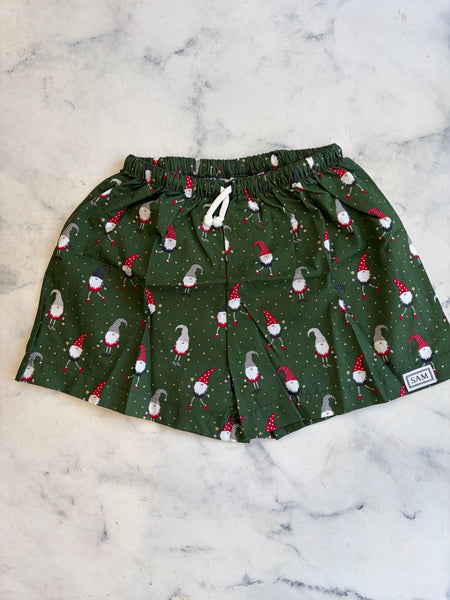 Christmas Girls Sleep short Naughty Elf Green - Love Sam