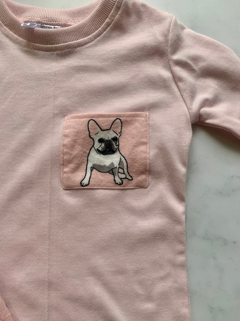 Pink Dog Pyjamas - Love Sam